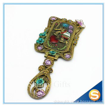 Thailand Vintage Elephant Design mirror makeup mirror handle mirror